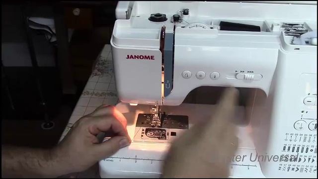 Швейная машинка Janome QC2325.Часть 3.Удобный механизм вдевания нити.Видео №9. смотреть онлайн