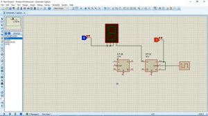 4 BIT UP COUNTER USING J-K FLIP FLOP Simulation in proteus | circuit G