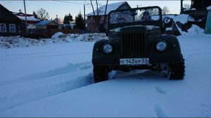 Раскатываем соседский участок на ГАЗ 69 и НИВЕ.