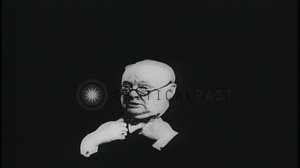 Czechoslovak coup with Communists coming to power; anti-Communist demonstrations ...HD Stock Footag