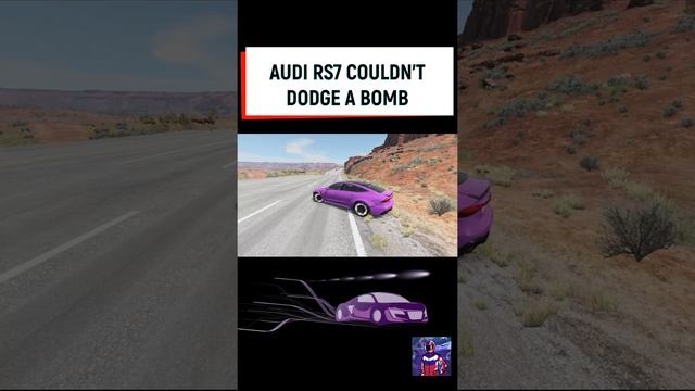 Audi RS7 couldn't dodge a bomb ??? / BeamNG Drive Game