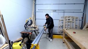 Самый большой стол для торцовочный пилы. Огромный DeWALT DE7023