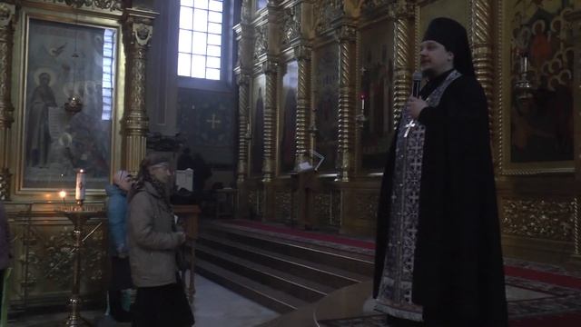 Проповедь иеромонаха Варлаама в среду первой седмицы Великого поста смотреть онлайн