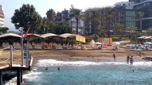 Пляж отеля ASIA BEACH RESORT & SPA 5* Турция,  Алания  27.08. 2020