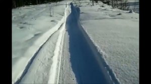 Снегоход рыбинка.Маленько катаемся.