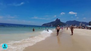 4K Walking IPANEMA BEACH Rio de Janeiro, Leblon Beach Brazil ??