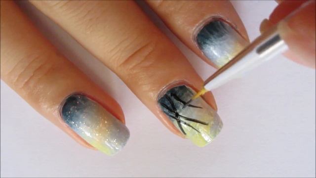 Омбре маникюр за есента// Pinterest inspired fall ombre nails смотреть онлайн