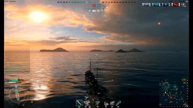 World of Warship. Эсминец Minekaze. Просто, лучший
