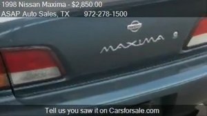 1998 Nissan Maxima GXE - for sale in Garland, TX 75041