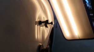 Ремонт вмятин без покраски. Как видите, вмятина очень не слабая, но мы справимся!