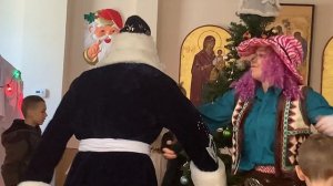 Танец деда Мороза и бабы Яги, утренник 2023