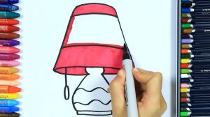 Как нарисовать абажур ? | Раскраски детей HD | Рисование и окраска | Рисование для детей