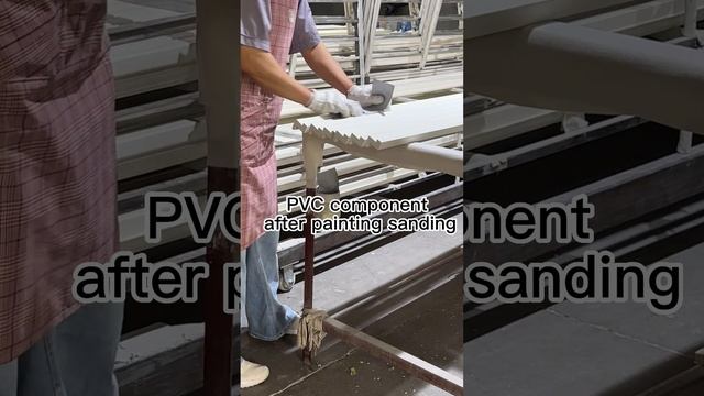 The finished PVC component can be used directly without secondary spray painting.