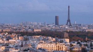 Panorama Paris Champs-Elysée Tour Eiffel Sacré Coeur. qualité 4k