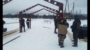 Разборный гараж ангар. фермы для гаража.