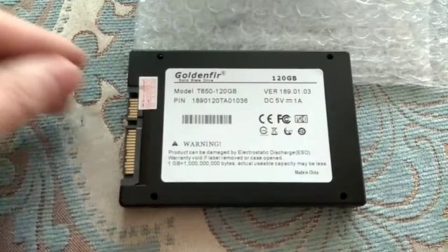 Самый дешевый твердотельный накопитель SSD 120 ГБ Goldenfir смотреть онлайн