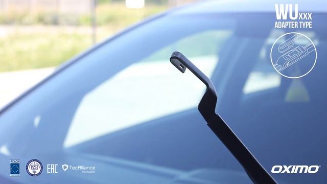 Instrukcja montażu bezszkieletowych wycieraczek samochodowych OXIMO WU - zaczep typu U /hak смотреть онлайн