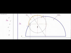 Начертательная геометрия (задача 4-10). Пересечение поверхностей.