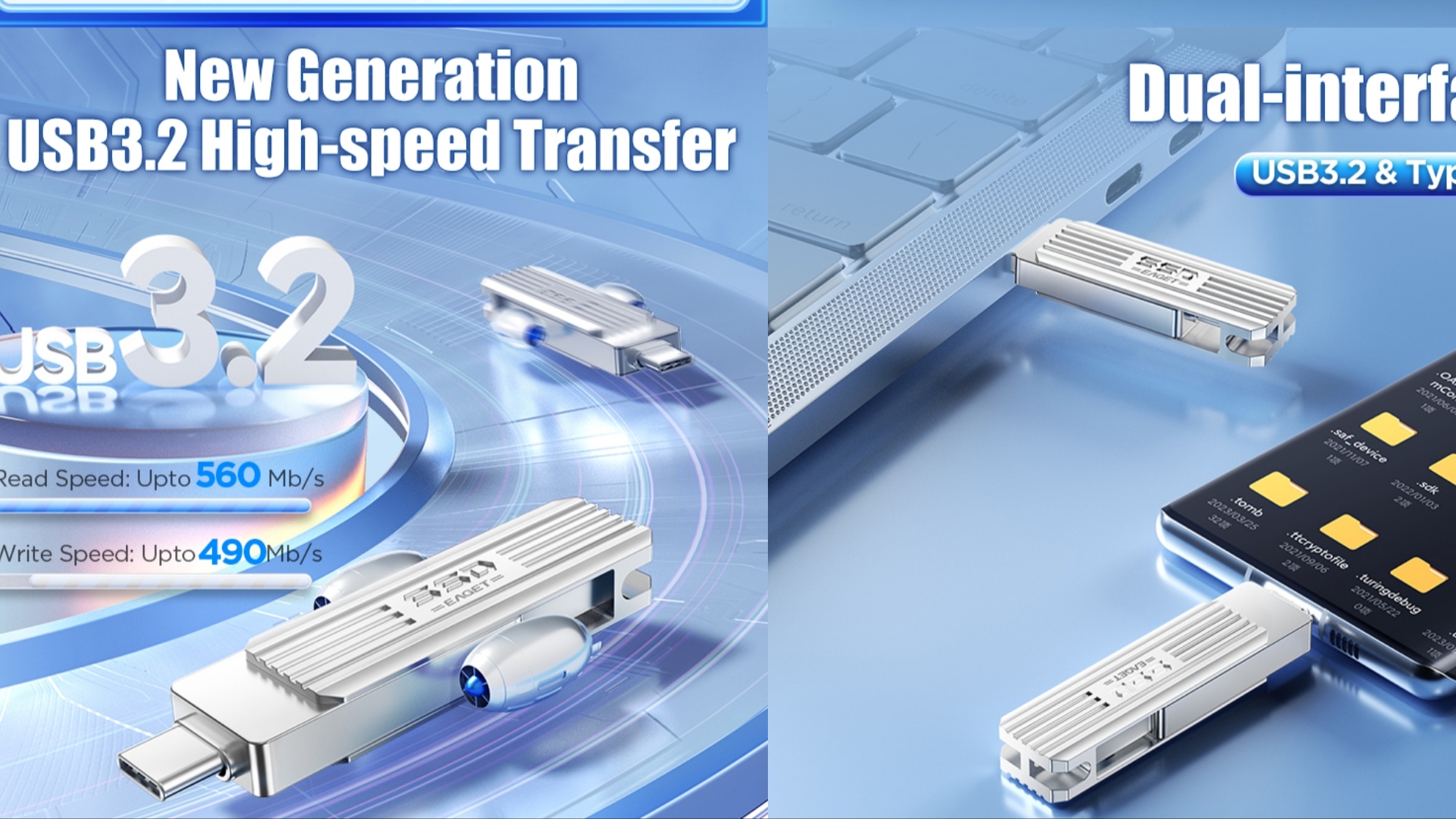 Твердотельный SSD флеш накопитель EAGET SU22 1TB Solid State SSD Flash Drive