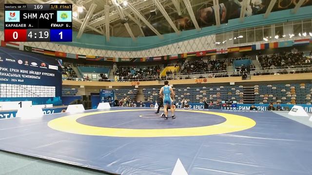 ЧРК-2024 ПО ГРЕКО-РИМСКОЙ БОРЬБЕ СРЕДИ ВЗРОСЛЫХ (МАТ-А) камера-1 в г. АСТАНА 02.02.2024. смотреть онлайн
