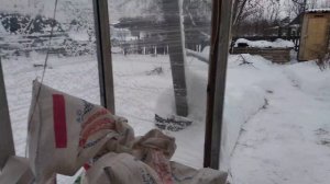 Что происходит с теплицей из стрейч пленки зимой