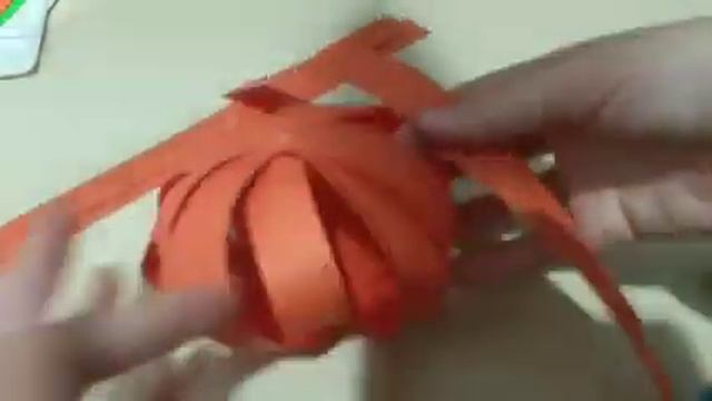 ТЫКВА ИЗ БУМАГИ!!! ТУТОРИАЛ!!! смотреть онлайн