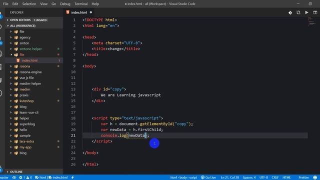 JavaScript Bangla Tutorial for Beginners Full Step By Step(modifing text data)