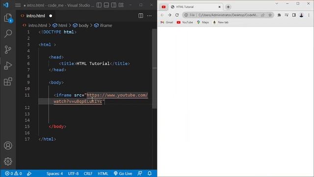 HTML Sinhala Tutorials 12 - HTML Iframes
