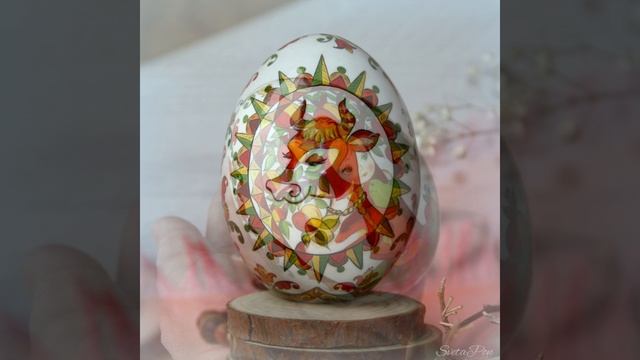 Крошечка Хаврошечка, расписное яйцо