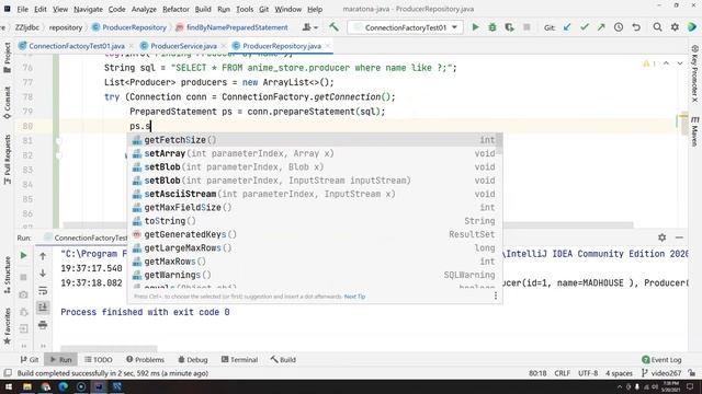 268 - JDBC pt 17 - PreparedStatement pt 01 смотреть онлайн