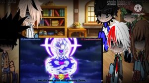 MHA react to goku/kakarot/ part 4 /?? /•itz_amy•/ super Saiyan infinity Goku vs true form daishinke