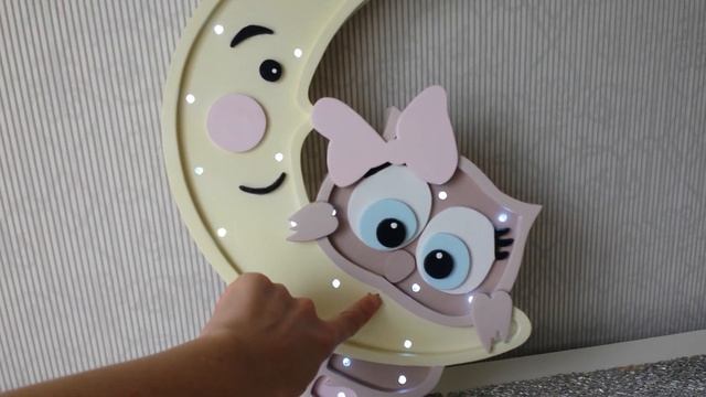 Обзор на светодиодный ночник с сенсорной регулировкой яркости " Антибабайка " Совушка на луне смотреть онлайн