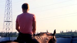 Первый урок верховой езды / The first riding lesson