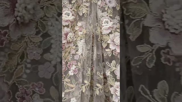 НОВИНКА !!!! Тюль с 3D цветами
