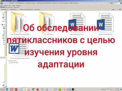 Об обследовании пятиклассников с целью изучения уровня адаптации