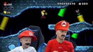 Страшное ПРИКЛЮЧЕНИЕ МАРИО #1 Спасаем ПРИНЦЕСУ! Даня и Папа играют на FFGTV