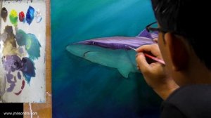 Tutorial: How to Paint a Shark in Acrylics / JMLisondra