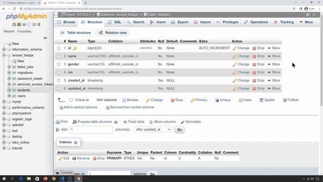 Tutorial LARAVEL 9 : Database Migration | Laravel Dasar Untuk Pemula