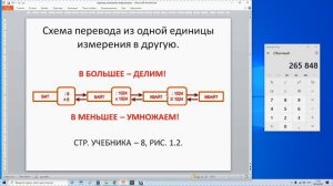 Перевод из одной единицы измерения информации в другую