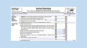 How to prepare your 2023 Form 1040SR tax return with Schedule A Itemized Deductions