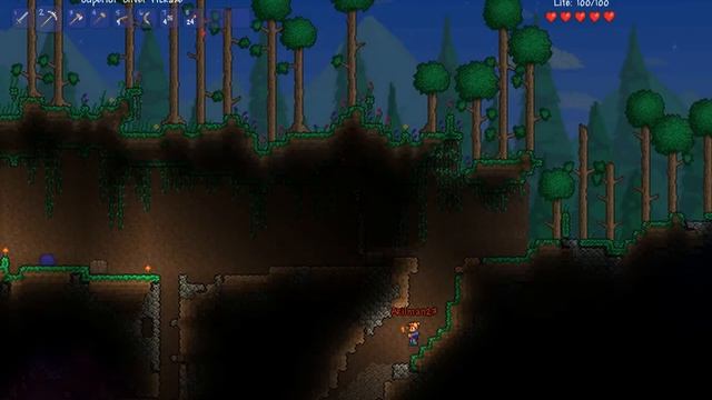 Terraria 2D мир:Хорошая кирка и меч # 2 смотреть онлайн