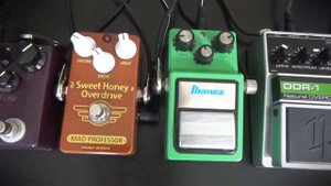 Low Gain Overdrive Shootout (Analogman KoT, Klon Centaur, Ibanez TS-9, Nobels, Mad Professor SHOD)