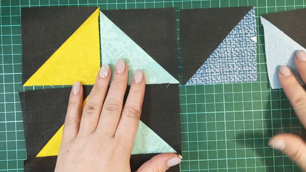 шью из треугольников. и новый вид стежки. #стежка #блок#пэчворк смотреть онлайн