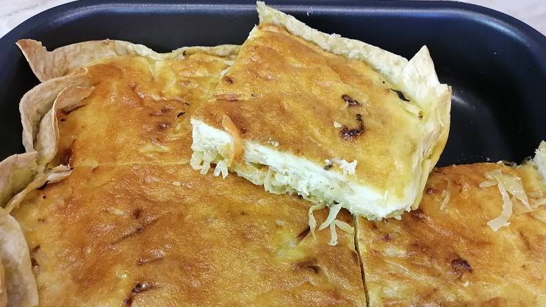 Пирог с капустой из лаваша