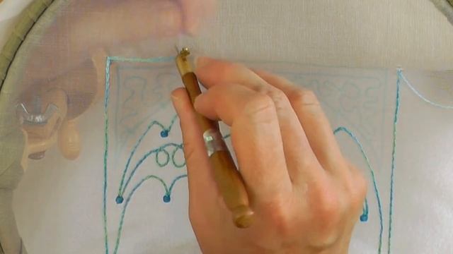 Tambour embroidery project for beginners | Luneville embroidery