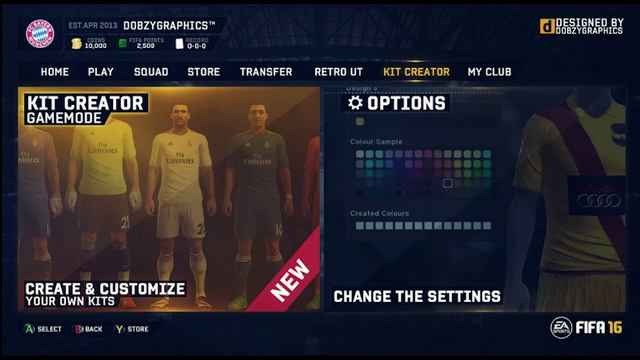 Fifa 16 ULTIMATE TEAM | EIGENE TRIKOTS/KITS ERSTELLEN? |  KONZEPT MENÜS FÜR UT | SUMAS смотреть онлайн