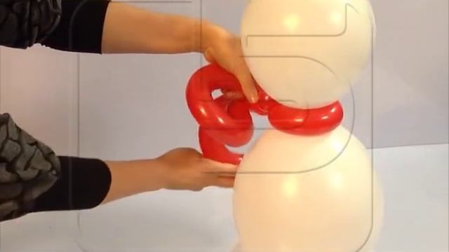 Снеговик из шаров смотреть онлайн