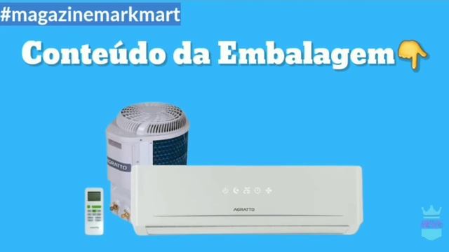 Ar-condicionado Split Agratto 9.000 BTUs Frio 2022