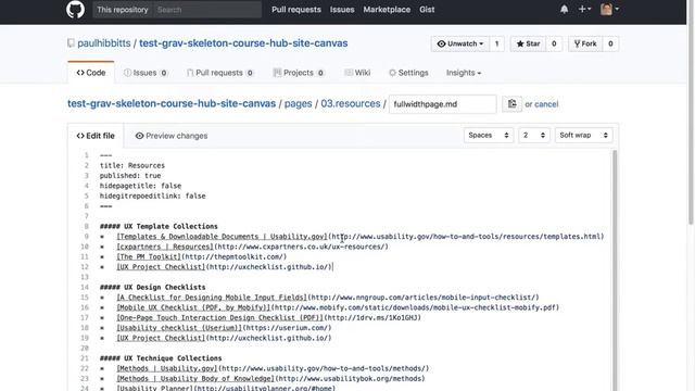 Grav + Canvas LMS: Editing Markdown Content with GitHub (using Git Sync) смотреть онлайн