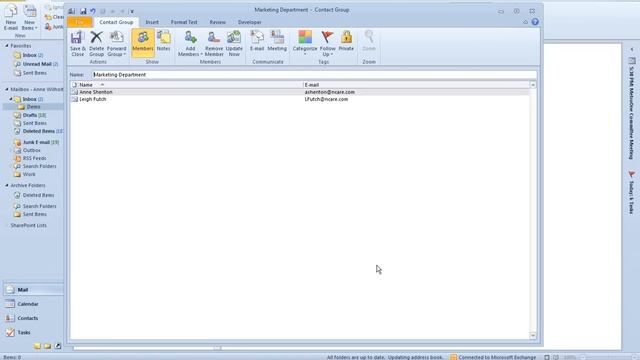 Create and Edit a Contact Group [Microsoft Outlook] смотреть онлайн